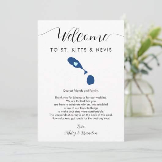 セントクリストファー・ネイビス結婚のウェルカムレターの日程 (スタンド正面)