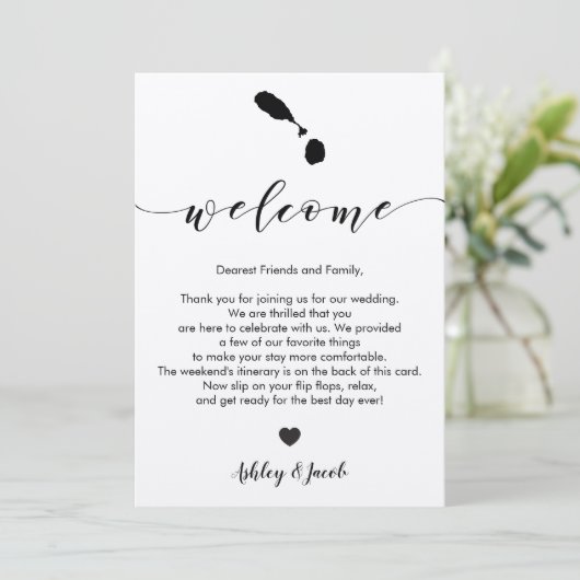 セントクリストファー・ネイビス結婚のウェルカムレターの日程 プログラム (スタンド正面)