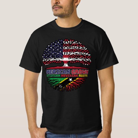 セントクリストファー・ネイヴィスKittitian Nevisian USA Tシャツ (正面)