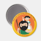 セントクリストファー マグネット (正面/裏面)