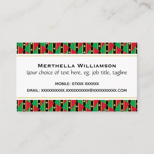 セントクリストファー 名刺 (正面)