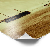 セントクレアリバーヴィンテージミシガン州のスクーナーズ フォトプリント            (角)