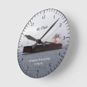 セントクレア時計 ラウンド壁時計 (傾斜)