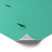 セントクレア湖USAカナダの湖の地図 ポスター (角)