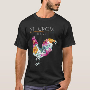 セントクロワウスビフラワーハイビスカスチキンラバーズスーフェン Tシャツ