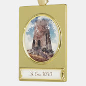 セントクロワシュガーミル金ゴールドオーナメント ゴールドプレートバナーオーナメント (左)