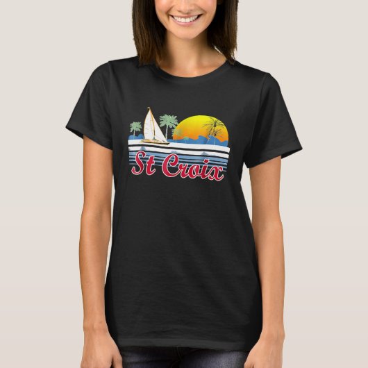 セントクロワ80sレトロ熱帯航行品 tシャツ (正面)