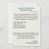 セントクールパトリックの日のパーティの招待状 招待状 (裏面)