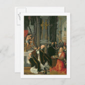 セントグレゴリーの質量(キャンバス上の油) ポストカード (正面/裏面)