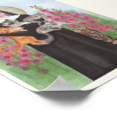 セントゲルトルドキャットレディースモールアートプリントミランダ ポスター (角)