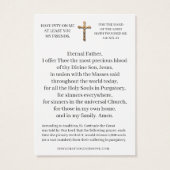 セントゲルトルド大切血イエス祈りの言葉聖札 (裏面)