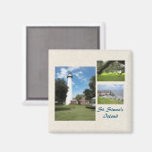 セントサイモンズアイランドテンプレートの3枚 マグネット (正面/裏面)