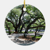 セントサイモンズアイランドGAワンダーオーク写真 セラミックオーナメント (裏面)