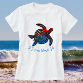 セントサイモンズアイランドGA海カラフル亀のお土産 Tシャツ