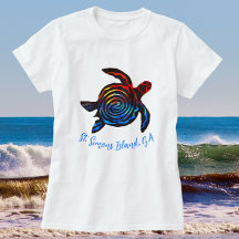 セントサイモンズアイランドGA海カラフル亀のお土産