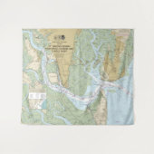 セントサイモンズサウンドブルンスウィックハーバーアンドタートルリバー タペストリー (正面(横))