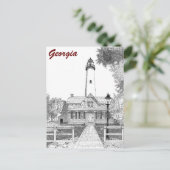 セントサイモンズライトハウス ポストカード (スタンド正面)