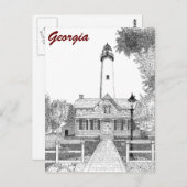 セントサイモンズライトハウス ポストカード (正面/裏面)