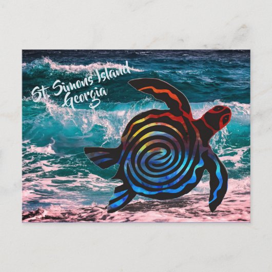 セントサイモンズ島はがき ポストカード (正面)