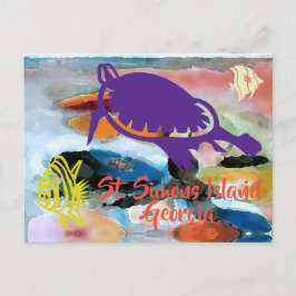 セントサイモンズ島GAポストカード ポストカード
