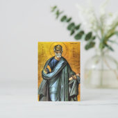 セントサイモン・ザ・ザザザザザザザソドックス祈りの言葉カード プレイスカード (スタンド正面)