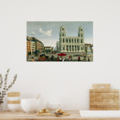 セントサルピス教会の景色 ポスター (キッチン)