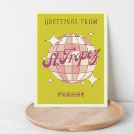 セントサントロペスフランスレトロヴィンテージポストカード ポストカード