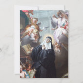 セントショラスティカ宗教修道女カトリック祈りの言葉 カード (正面)