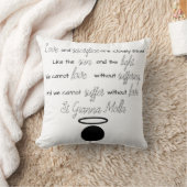 セントジアンナモラ引用文装飾用クッション クッション (ブランケット)