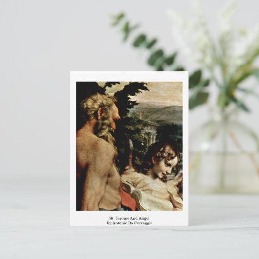 セントジェローム&エンジェルバイアントニオダコレッジョ ポストカード (スタンド正面)