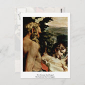 セントジェローム&エンジェルバイアントニオダコレッジョ ポストカード (正面/裏面)