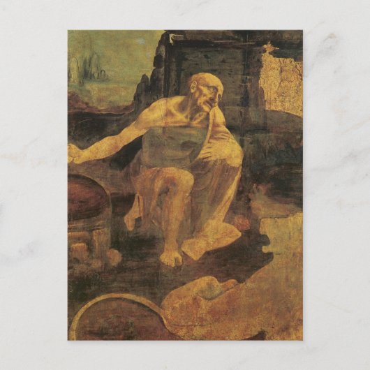 セントジェロームbyレオナルド・ダ・ヴィンチ1481年頃 ポストカード (正面)
