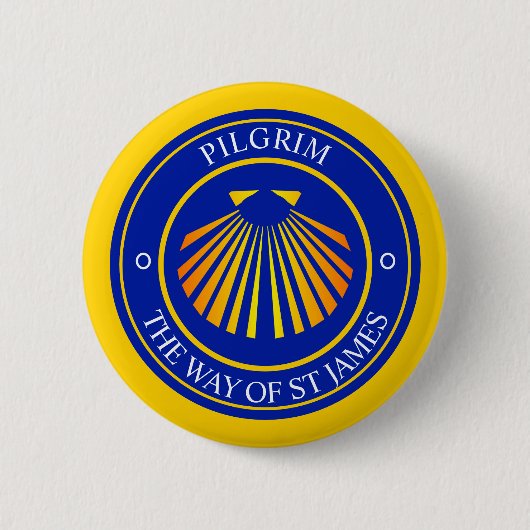 セントジェームス巡礼者の道 缶バッジ (正面)
