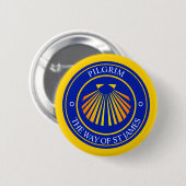 セントジェームス巡礼者の道 缶バッジ (正面&裏面)