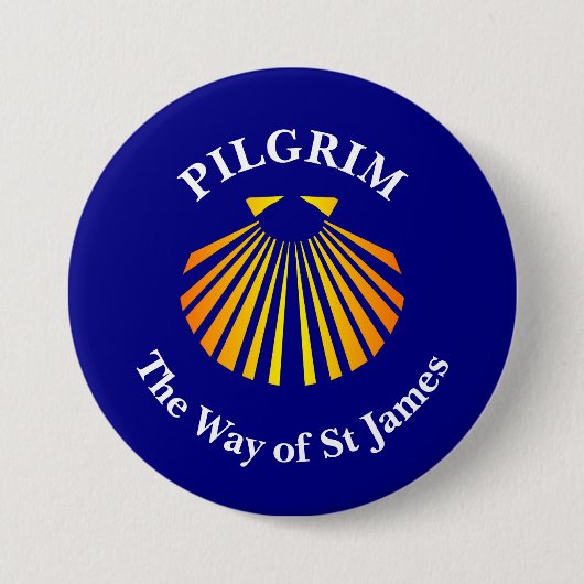 セントジェームス巡礼者の道 缶バッジ (正面)