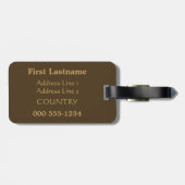 "セントジェームス"カスタムラゲッジタグ ラゲッジタグ (裏面横)