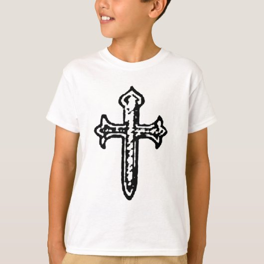 セントジェームズの十字のヴィンテージBW Tシャツ (正面)