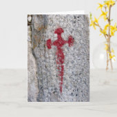 セントジェームズの十字カード カード (黄色い花)