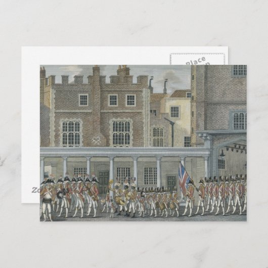 セントジェームズの宮殿、遅く第18セントの吹奏楽隊 ポストカード (正面/裏面)