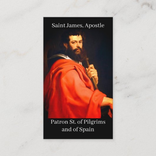 セントジェームズザ使徒ノヴェナ祈りの言葉カード コーリングカード (正面)