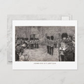 セントジェームズパレスでガードを変更 ポストカード (正面/裏面)