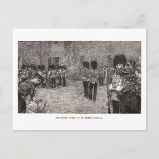 セントジェームズパレスでガードを変更 ポストカード
