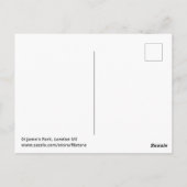 セントジェームズパークロンドンUKポストカード ポストカード (裏面)