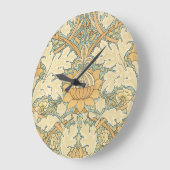 セントジェームズ(1880) ウィリアム・モリスによるアカンサス模様 ラージ壁時計 (傾斜)