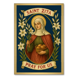 セントジタカソリッ結婚クのテーブルカード テーブルナンバー