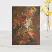 セントジムナカトリック祈りの言葉アルツハイマー不安 カード (黄色い花)