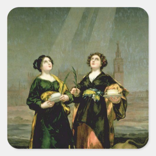 セントジュスティーナとセントルフィナ, 1817 スクエアシール (正面)