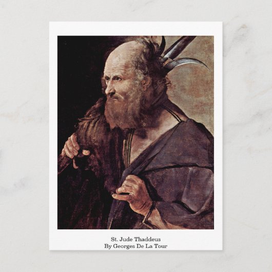 セントジュドサデウスバイジョルジュドゥラトゥール ポストカード (正面)