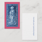 セントジュリアナファルコニエリ祈りの言葉または名刺 名刺 (正面/裏面)
