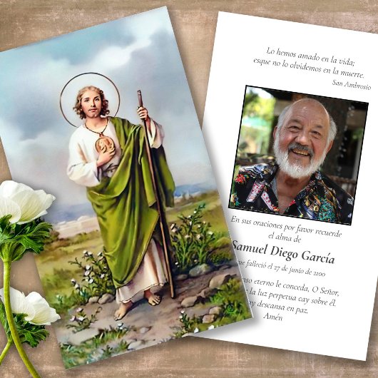 セントジュードスペインの祈りの言葉カード